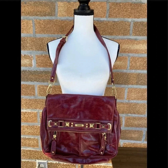 Rafe patent red handbag - Picture 2 of 16